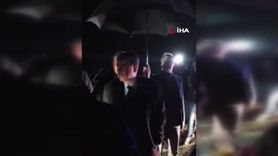 Vali Şahin, düşen uçağın enkazında inceleme yaptı