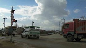 Van İpekyolu'nda hemzemin geçitte sinyalizasyon arızası