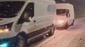 Yağdonduran Geçidi'nde Kar Sürücülere Zor Anlar