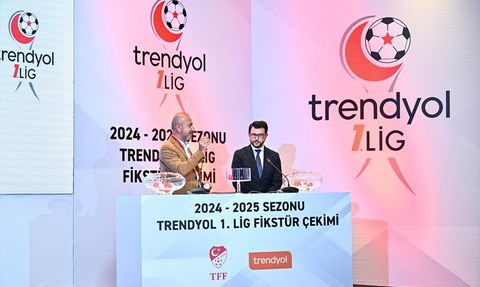 Trendyol 1. Lig 2024-2025 Sezonu Fikstürü Belirlendi