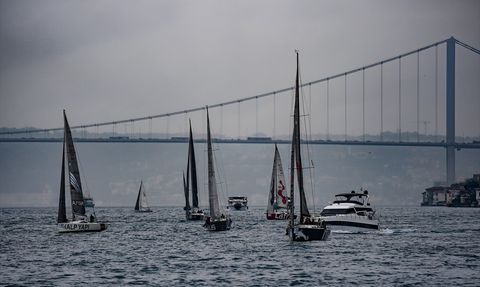 30 Ağustos Zafer Kupası Yat Yarışı İstanbul Boğazı Etabı Tamamlandı