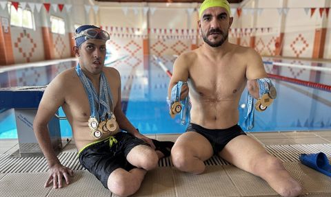 Engelli Sporcular Hacı ve Uğur, Madalyalara Doymuyor