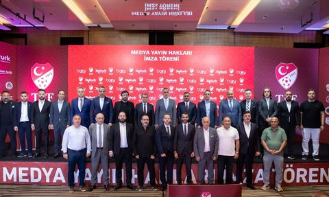 Süper Lig ve 1. Lig Medya Yayın Hakları İçin Tarihi İmza Töreni