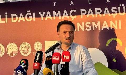 Talas Ali Dağı Yamaç Paraşütü Parkuru Resmi Olarak Tanıtıldı