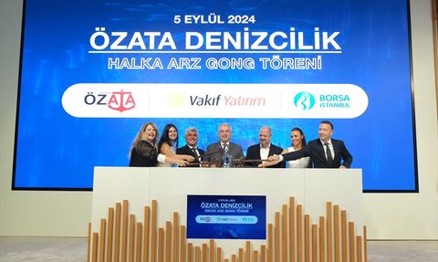 Özata Denizcilik, Borsa İstanbul'da Yıldız Pazarda İşlem Görmeye Başladı
