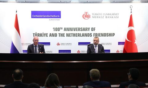 TCMB ve DNB Başkanları 100. Yıl Etkinliğinde Bir Araya Geldi