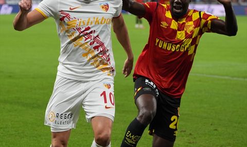 Trendyol Süper Lig'de Göztepe, Bellona Kayserispor'u İlk Yarıda Geride Bıraktı