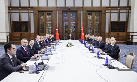 Cumhurbaşkanı Yardımcısı Yılmaz Başkanlığında EKK Toplantısı