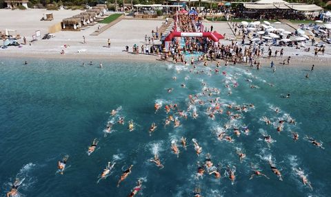 Fethiye'de 5. Uluslararası Spor Festivali Yüzme Yarışları Gerçekleştirildi