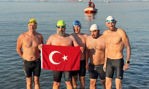 İskenderun Körfezi Açık Deniz Yüzme Maratonu Tamamlandı