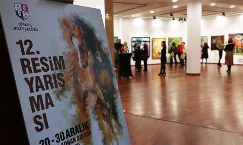 Türkiye Jokey Kulübü Resim Yarışması Sergisi İzmir'de Açıldı