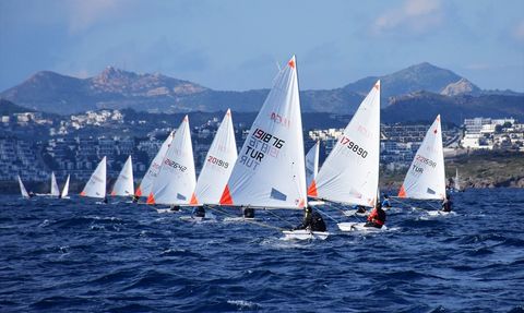 Bodrum'da ILCA Türkiye Yelken Şampiyonası Başladı