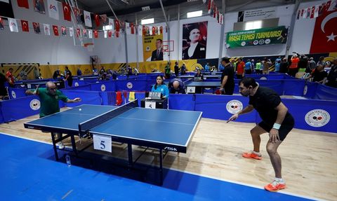 Mersin'de 4. Veteran Masa Tenisi Turnuvası Tamamlandı