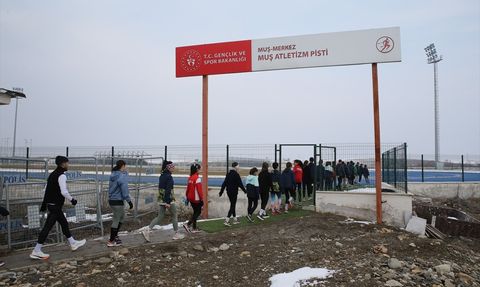 Muşlu Atletler Dondurucu Soğukta Antrenmanlarına Devam Ediyor