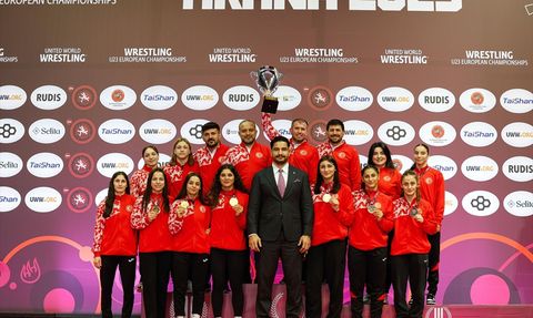 23 Yaş Altı Kadın Güreş Milli Takımı Avrupa Şampiyonu