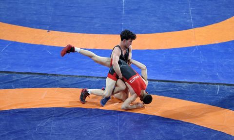 Çorum'da 20 Yaş Altı Türkiye Güreş Şampiyonası Başladı