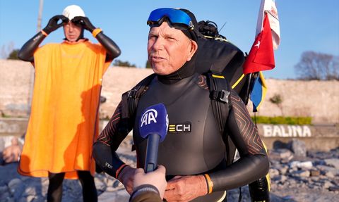 İsveçli Yüzücü Jari Cennet Tammi'nin Akdeniz Geçiş Hedefi