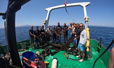Ege ve Marmara Denizlerinde Hayalet Ağ Temizliği Devam Ediyor