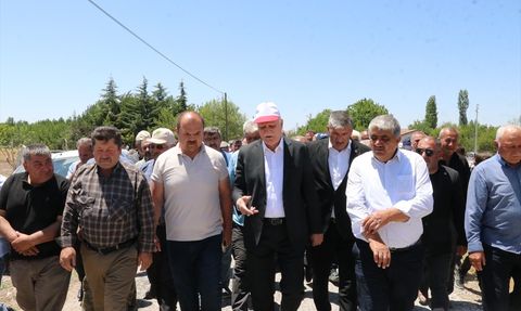 Yozgat'ta Dolu Yağışı Sonrası Zarar Gören Alanlar İncelendi