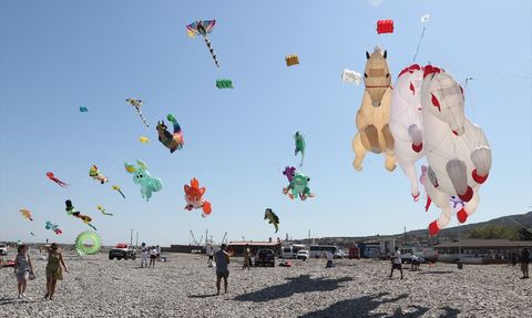 3. Trakya Uçurtma Festivali Tekirdağ'da Başladı
