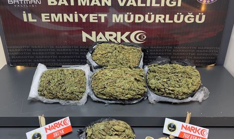 Batman'da Uyuşturucu Operasyonu: 4,5 Kilogram Skunk Ele Geçirildi