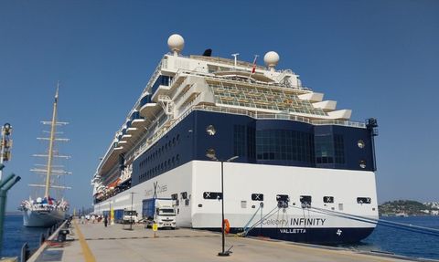 Bodrum'a İki Kruvaziyerle 2.277 Turist Geldi