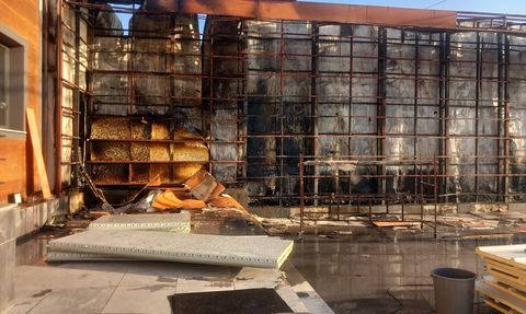 Diyarbakır'daki Kafede Yangın Kontrol Altına Alındı