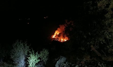 Elazığ'da Kırsal Alanda Yangın İhbarı