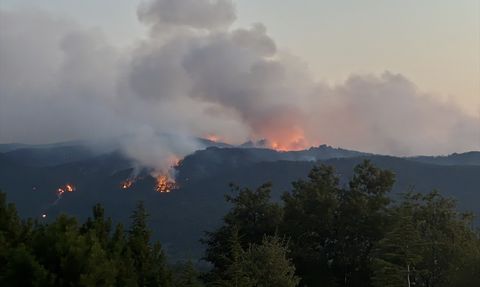 Eskişehir'deki Orman Yangınında Müdahale Devam Ediyor