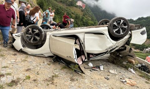 Giresun'da Otomobil Kazası: 5 Yaralı