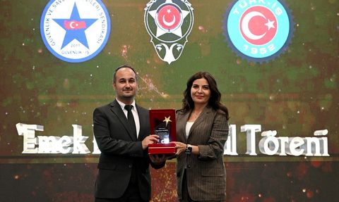 Güvenlik-İş Sendikası Gazeteciler ve Basın Bayramı'nda Ödül Töreni Düzenledi