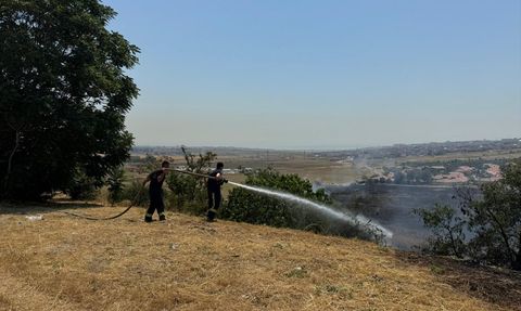 İstanbul'da Otluk Alanda Yangın Kontrol Altına Alındı