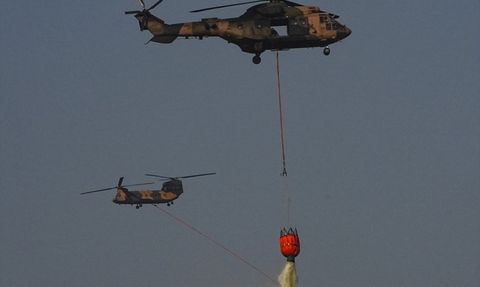 İzmir Gaziemir'de Orman Yangını Kontrol Altına Alındı