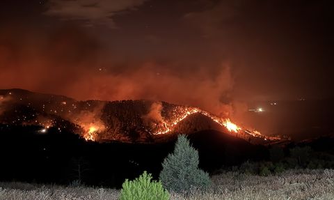 Kahramanmaraş'ta Orman Yangınına Müdahele Devam Ediyor