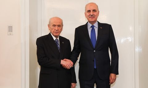 Kurtulmuş ve Bahçeli'nin Özel Görüşmesi