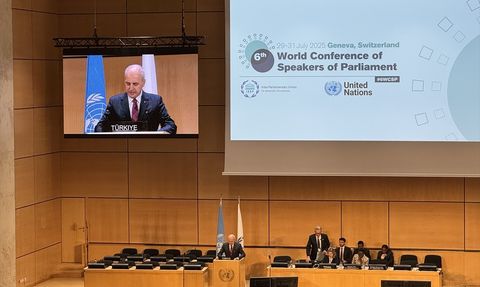 Numan Kurtulmuş'tan Cenevre'de Filistin Vurgusu