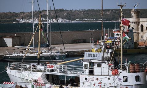 Özgürlük Filosu'nun Handala Gemisi Gazze İçin Hareket Ediyor
