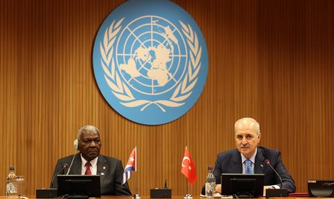 TBMM Başkanı Kurtulmuş, Küba Meclis Başkanı ile Görüştü