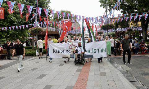 Trabzon'da Filistin'e Destek Yürüyüşü