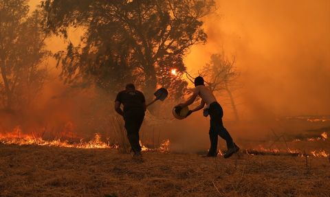 Yunanistan'daki Yangınların Nedeni: Yüksek Sıcaklıklar