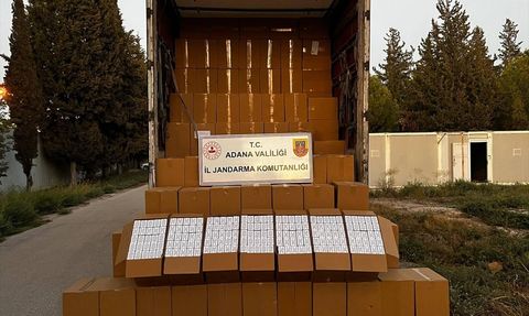 Adana'da 6.5 Milyon Kaçak Makaron Ele Geçirildi