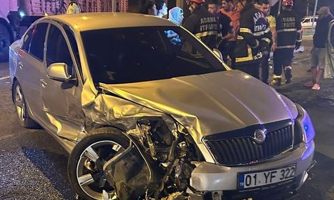 Adana'da Meydana Gelen Trafik Kazasında 5 Yaralı