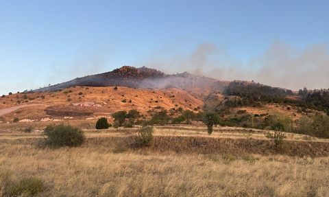 Afyonkarahisar'daki Yangınla Mücadele Devam Ediyor