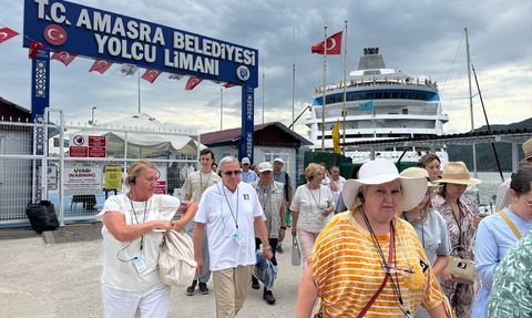 Amasra'ya Gelen Kruvaziyer Yolcu Sayısı 1117