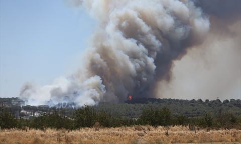 Çanakkale'de Orman Yangınına Hızlı Müdahale