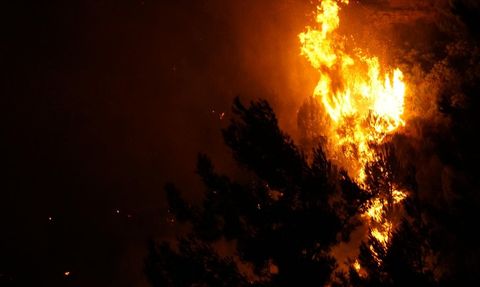 Çanakkale'de Orman Yangınına Müdahale Devam Ediyor