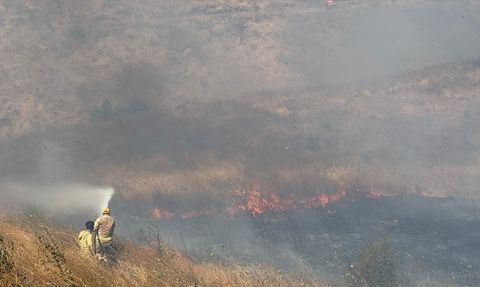 Çanakkale'de Yangınla Mücadele Başlatıldı
