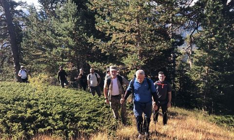 Çankırı'da Dağcılar 30 Ağustos Zafer Bayramı'nı Ilgaz Dağı'nda Kutladı