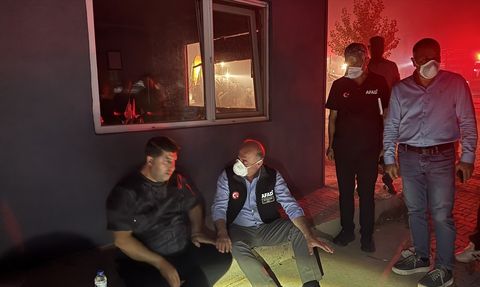 Çorum'daki Tekstil Fabrikasında Yangın