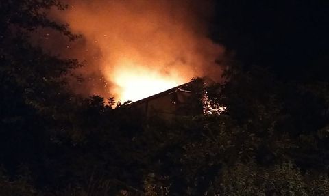 Düzce'de Çatı Katında Yangın